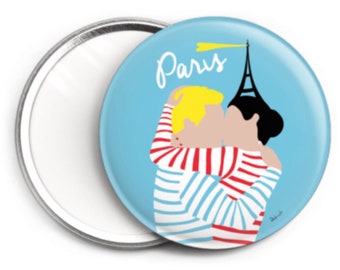 Mirror ∅ 76 mm Paris I love you