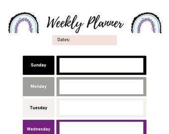 The Asexual Weekly Planner - Pride Collection