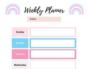 The Trans Weekly Planner - Pride Collection