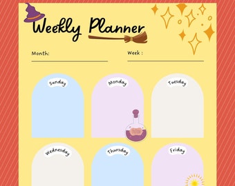 The Magic and Wizards Weekly Planner