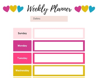 The Pansexual Weekly Planner - Pride Collection