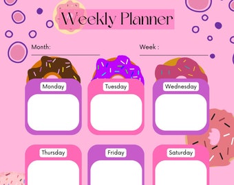 The Donut Weekly Planner