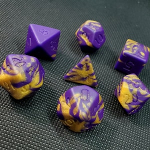 Squishy Dice - Silicone 7pc. Dice set (Mythic)