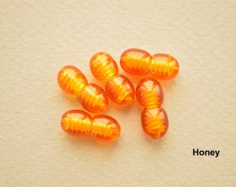 Plastic Screw Clasp For Baltic Jewelry, Beaded Jewelry Supplies Polished. Honey