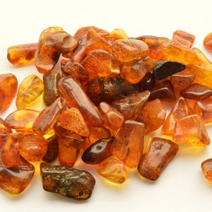 Natural Baltic Amber Stones, Style Polished Beads, 36 Grams Genuine Polished Stones, Amber Nuggets A-005