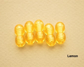 Plastic Screw Clasp For Baltic amber Jewelry, Beaded Jewelry Supplies Polished. Lemon