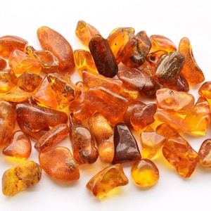 Natural Baltic Amber Stones, Style Polished Beads, 36 Grams Genuine Polished Stones, Amber Nuggets A-020