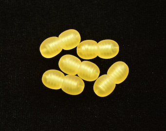 RAW Plastic Screw Clasp For Baltic Jewelry, Beaded Jewelry Supplies Unpolished. Lemon