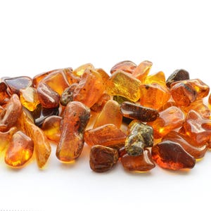 Natural Baltic Amber Stones, Style Polished Beads, 30 Grams Genuine Polished Stones, Amber Nuggets A-030