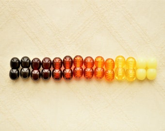 Plastic Screw Clasp For Baltic amber Jewelry, Beaded Jewelry Supplies Polished. Cognac, Lemon, Cherry, Black, Yolk