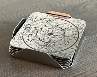 Stainless Square Airport Coasters