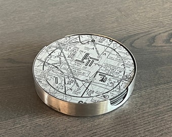 Stainless Round Airport Coasters