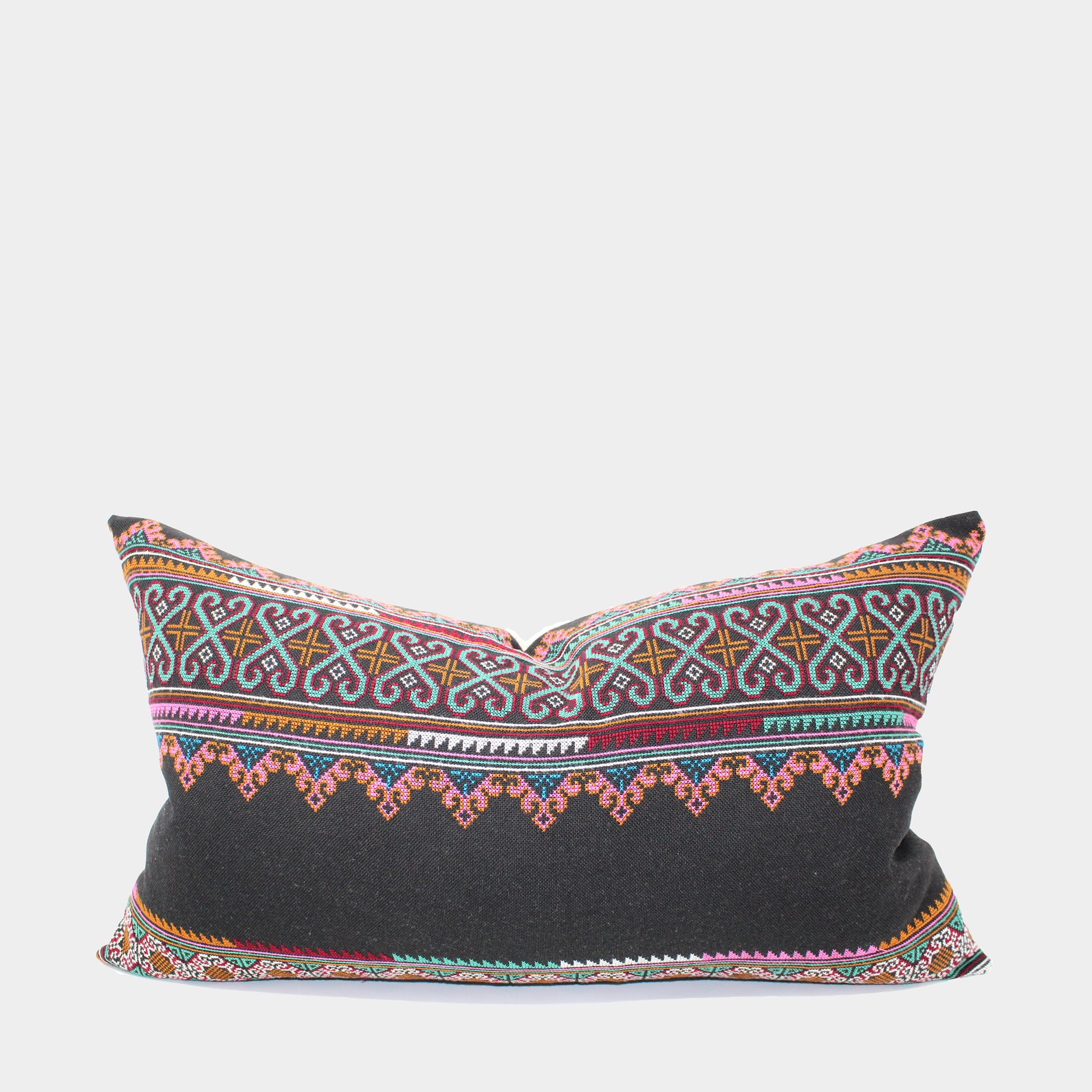 14x22 Thai Tribal Pillow Cover Boho Pillow Vintage Textile Etsy