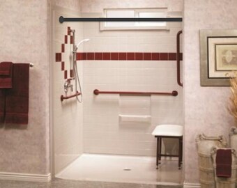 Items Similar To Ruffle Shower Curtain With Rod Pocket 72 X88