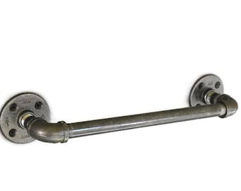 towel bar bathroom diy industrial pipe towel bar bathroom hook iron holder bar hook etsy towel bar bathroom diy industrial pipe towel bar bathroom hook iron holder bar hook etsy