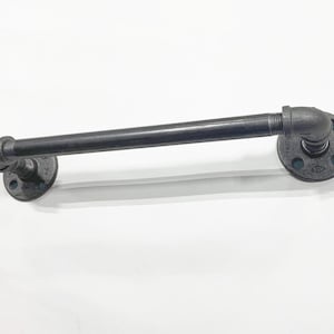 Industrial Pipe Towel Bar, Bathroom Towel Hook, Iron Pipe Towel Holder, Towel Grab, Bathroom Robe Bar, Pipe Door Pull, Hand Towel Holder