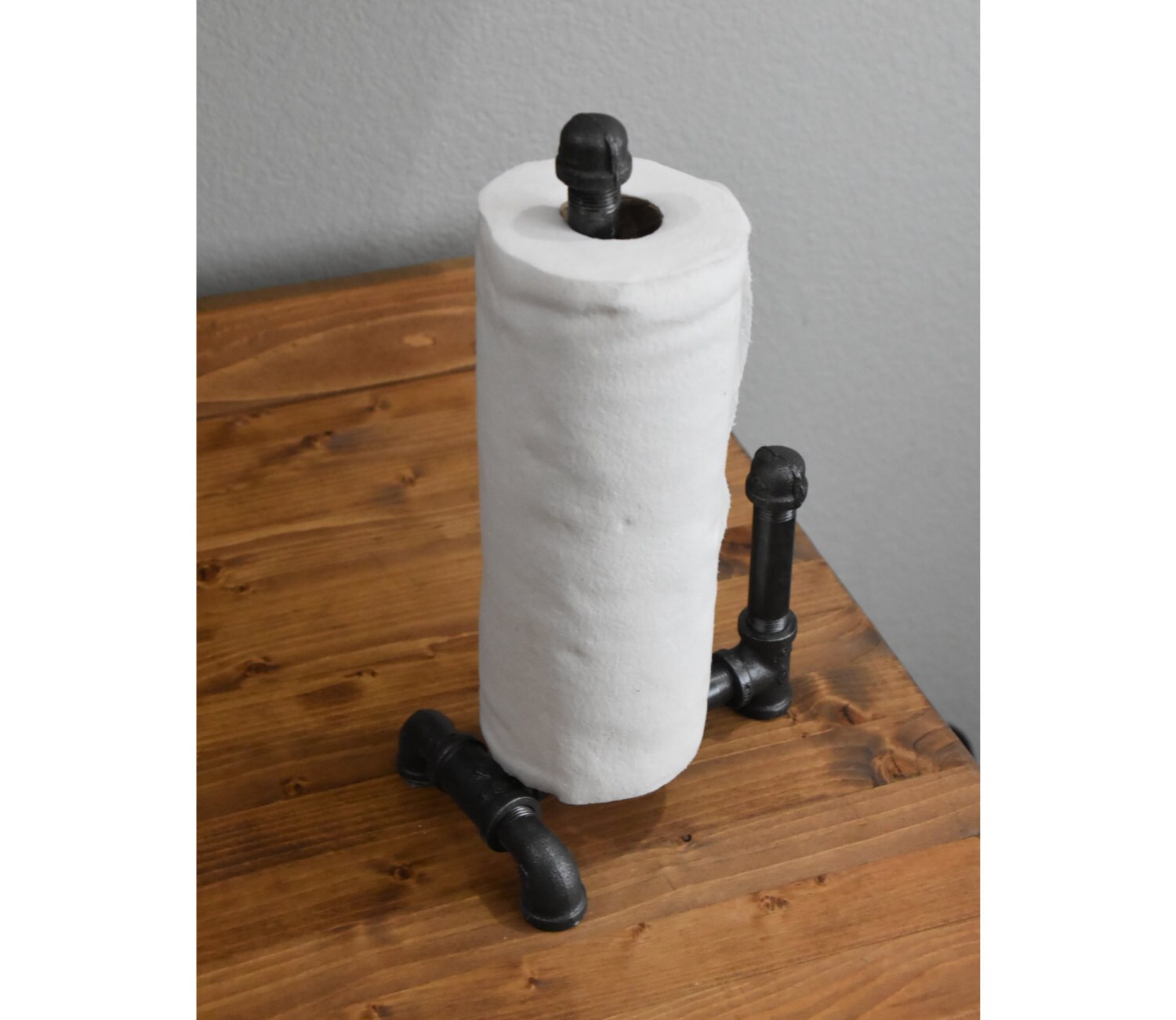 Industrial Free Standing Pipe Paper Towel Holder, Bathroom Kitchen Laundry  Paper Towel Dispenser, Iron Pipe Towel Holder, Hand Towel Holder