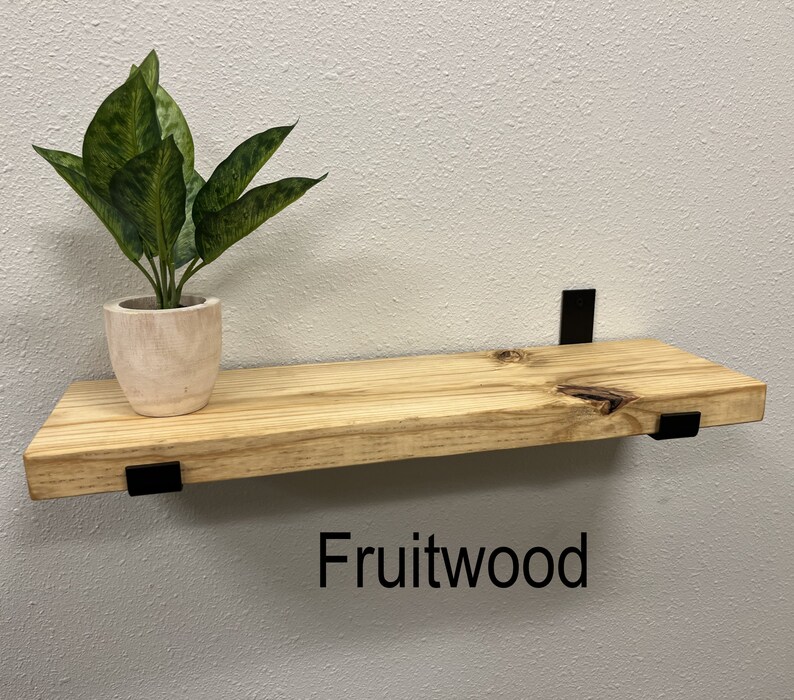 J Bracket Floating Shelf Rustic Floating Shelf Pot Plant Etsy