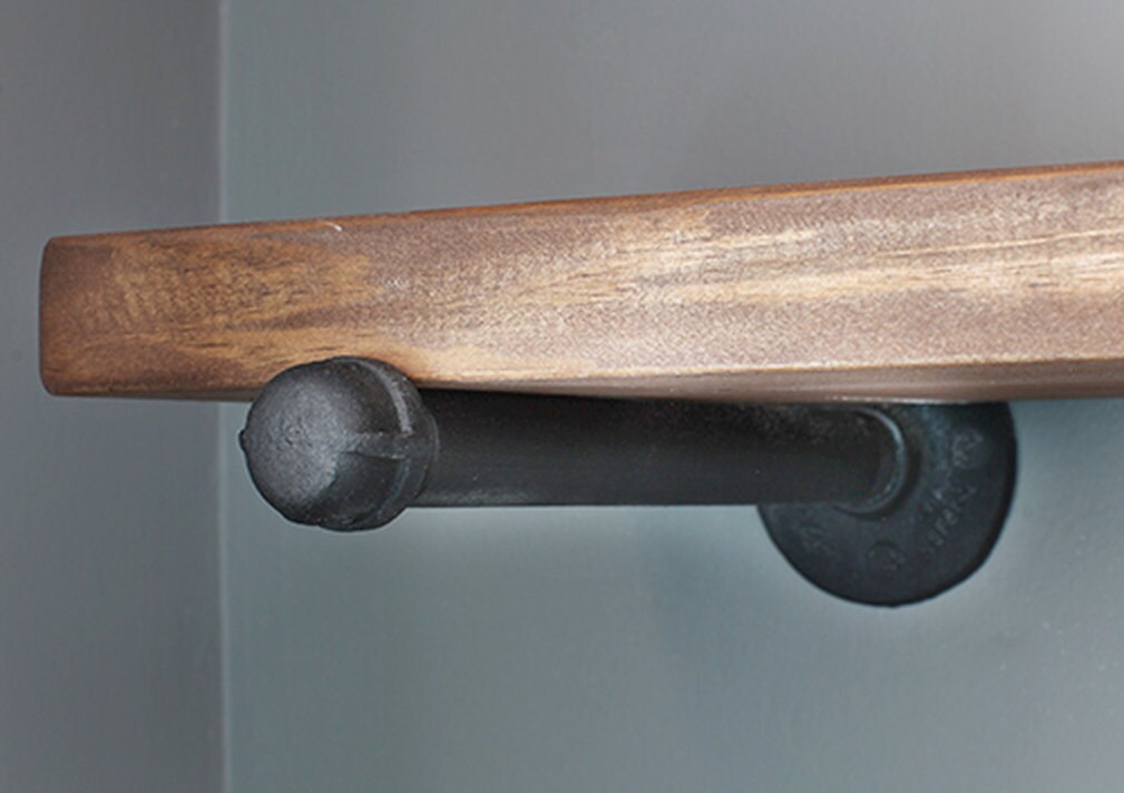Pipe Hangers for Industrial Floating Shelves Iron Shelf Etsy