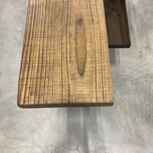 Rustic Wood Floating Shelf: Farmhouse Kitchen & Bathroom Shelving (No Brackets) imagem 6