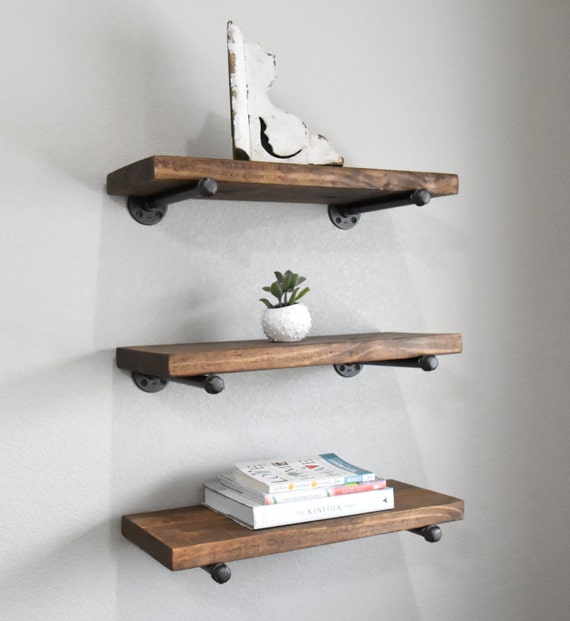 Set Of 3 6 Farmhouse Floating Shelves Image 0