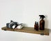 Farmhouse Rustic Fixer Upper Floating Shelf, J Bracket Industrial Bracket Bar Shelf, Modern Blacksmith Farmhouse Shelf, Home Office shelf.