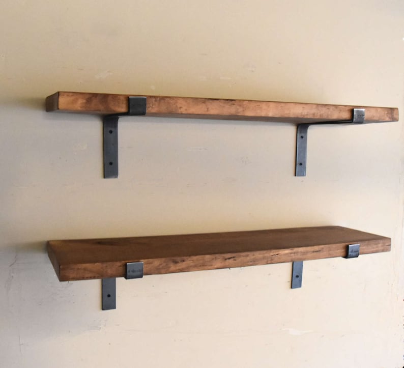 One Rustic Fixer Upper Farmhouse Decor Shelf Flat Steel Etsy