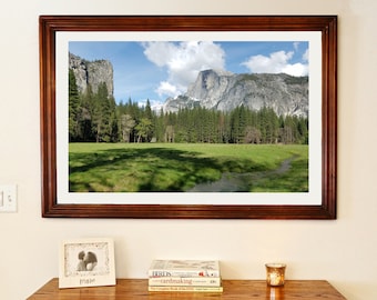 Mountain Scenery And Yosemite Valley Landscape Two Set 8x10 Wall Decor Art Print
