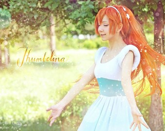 Thumbelina cosplay costume dress Warner Bros Disney princess