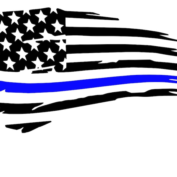 Back the Blue Car Decal- Police- IPad Decal- Macbook Decal- Tablet Decal-Vinyl Decal-