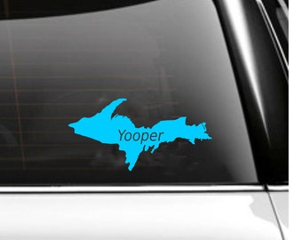 Yooper Car Decal Upper Peninsula of Michigan