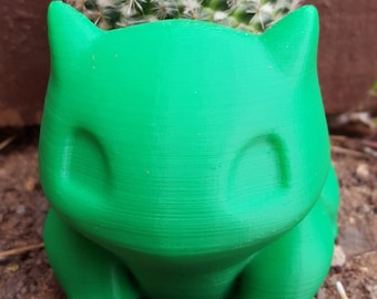 Jardinera impresa en 3D Bulbasaur ¡Múltiples tamaños disponibles!