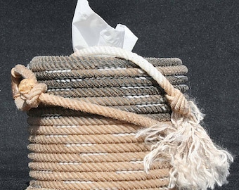 Rope kleenex cover