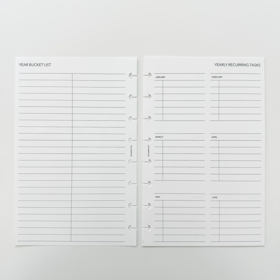 PRINTABLE Master Plan Inserts - Half Letter Size - Etsy