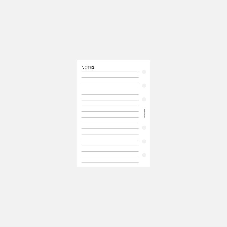 PRINTABLE Undated Horizontal Weekly Planner Inserts Pocket - Etsy