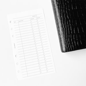 DRUCKBAR Finanzen Planer Einsatz - Personal Size