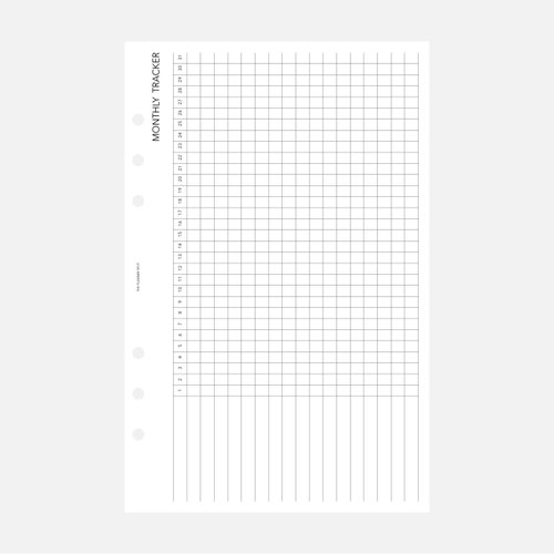 PRINTABLE Month Tracker Planner Insert Half Letter Size Etsy