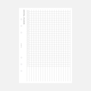 PRINTABLE Month Tracker Planner Insert - A5 Size