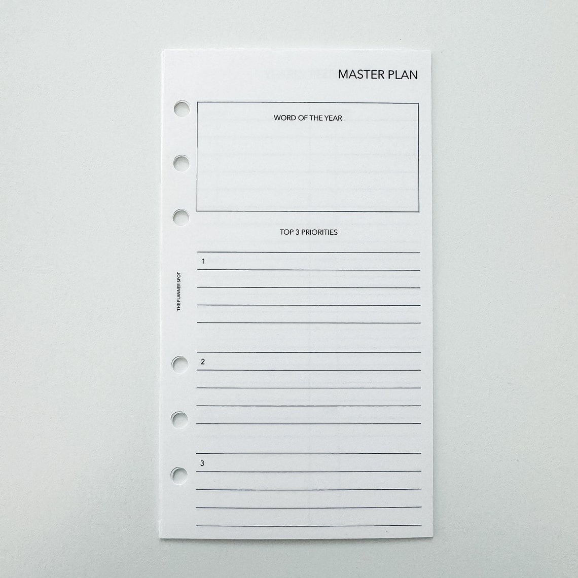 PRINTABLE Master Plan Inserts - Personal Size - Etsy