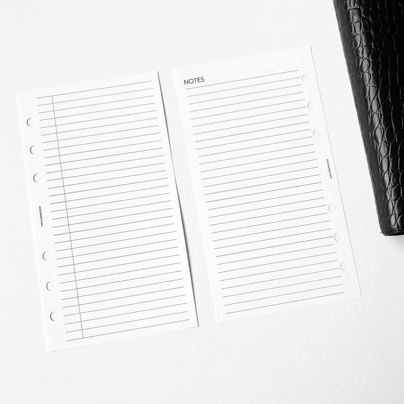 PRINTABLE Undated Weekly Planner Insert Personal Size Etsy