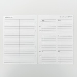 PRINTABLE Master Plan Inserts - A5 Size - Etsy