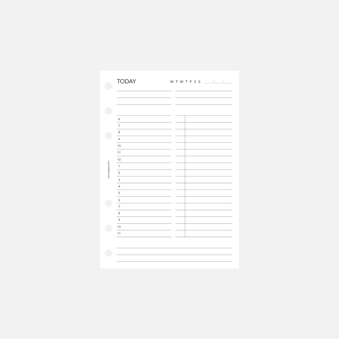 PRINTABLE Undated Daily Planner Inserts - A6 Size - Etsy