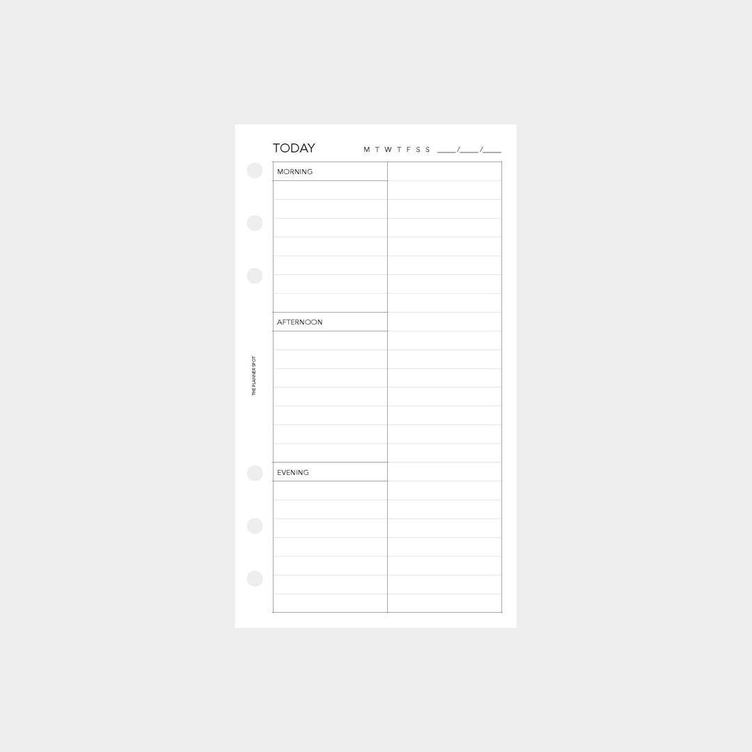 PRINTABLE Undated Daily Planner Insert - Personal Size - Etsy