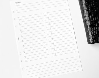 PRINTABLE Undated Daily Planner Insert - A5 Size