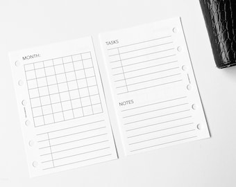 PRINTABLE Undated Weekly Planner Inserts - Pocket Size - Etsy