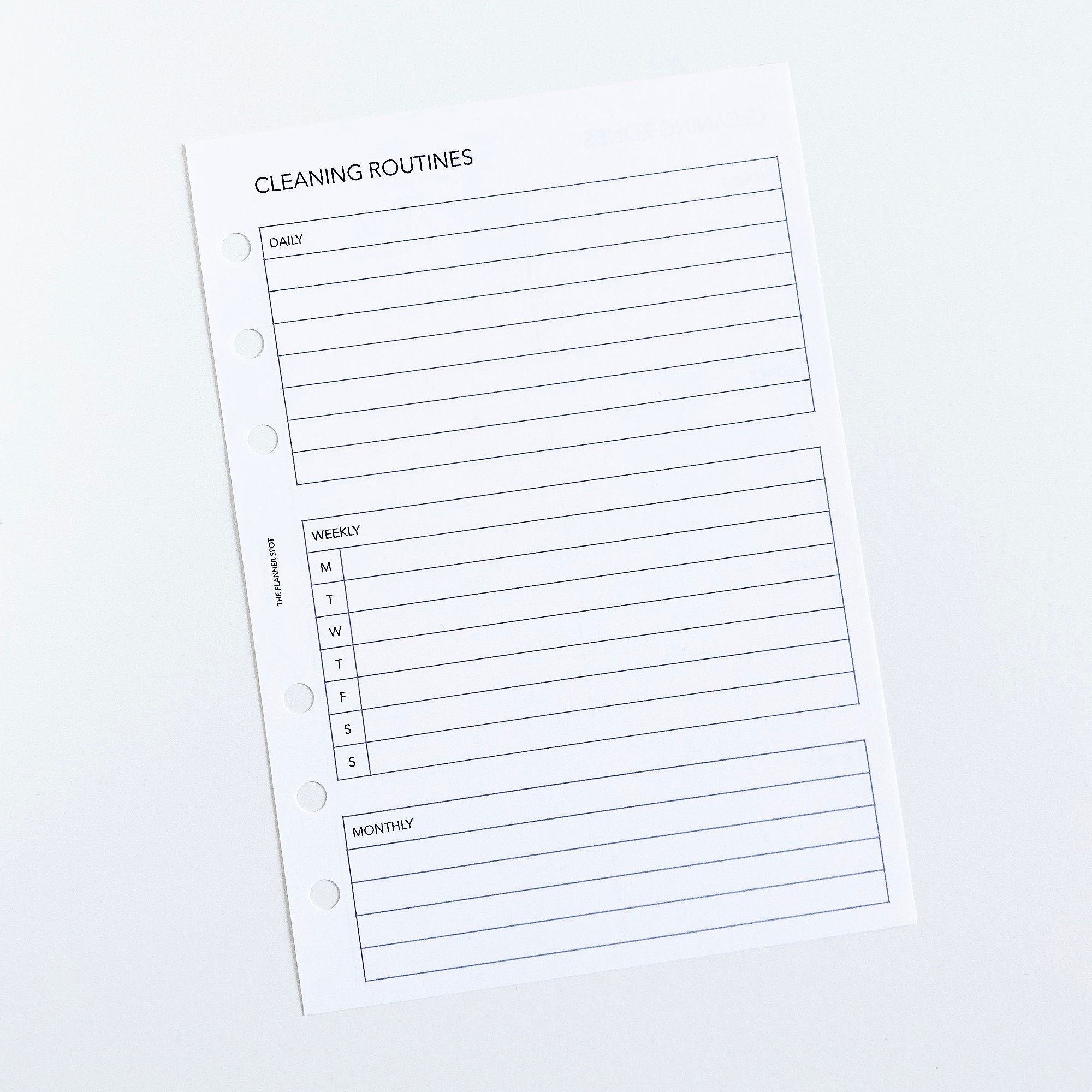 PRINTABLE Cleaning Routines Planner Insert - Personal Wide Size - Etsy