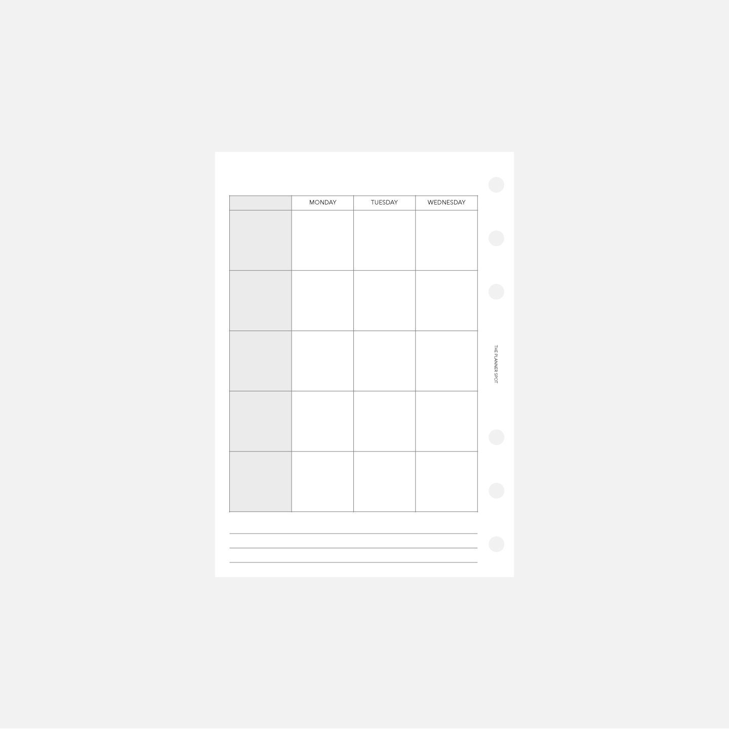 PRINTABLE UNDATED Monthly Planner Inserts A6 Size - Etsy