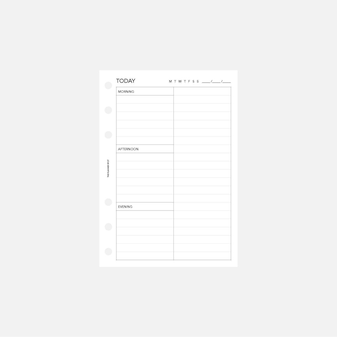 PRINTABLE Undated Daily Planner Inserts - A6 Size - Etsy