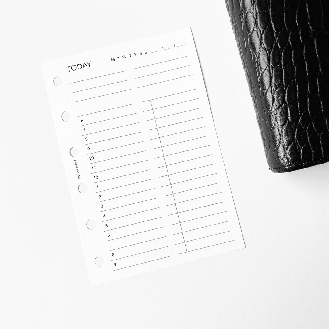 PRINTABLE Undated Daily Planner Inserts - Pocket Size - Etsy
