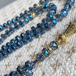 Crystal glass cut tasbih.